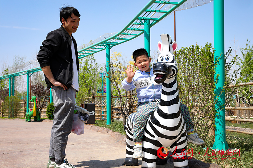 雄安辛瑪森林動物樂園內(nèi)景。人民網(wǎng)?宋燁文攝